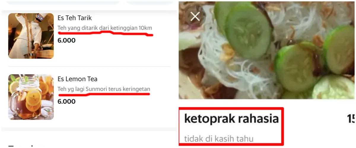 17 Deskripsi menu di aplikasi ini bikin pembeli auto bingung