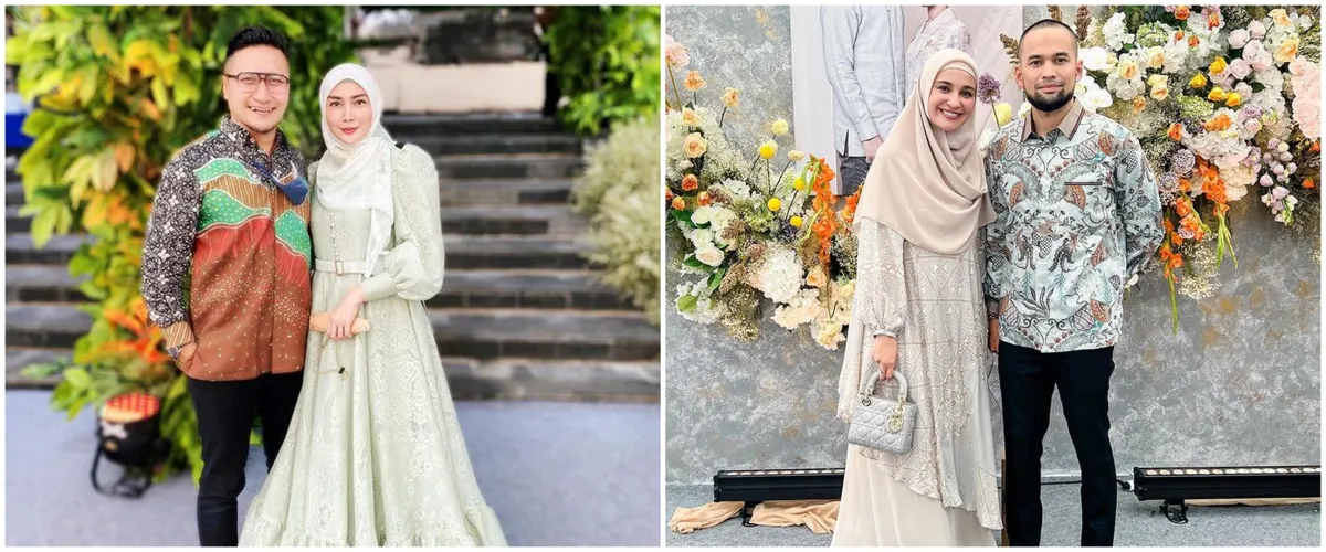 Gaya 11 seleb hadiri resepsi pernikahan Mutiara anak Anies Baswedan