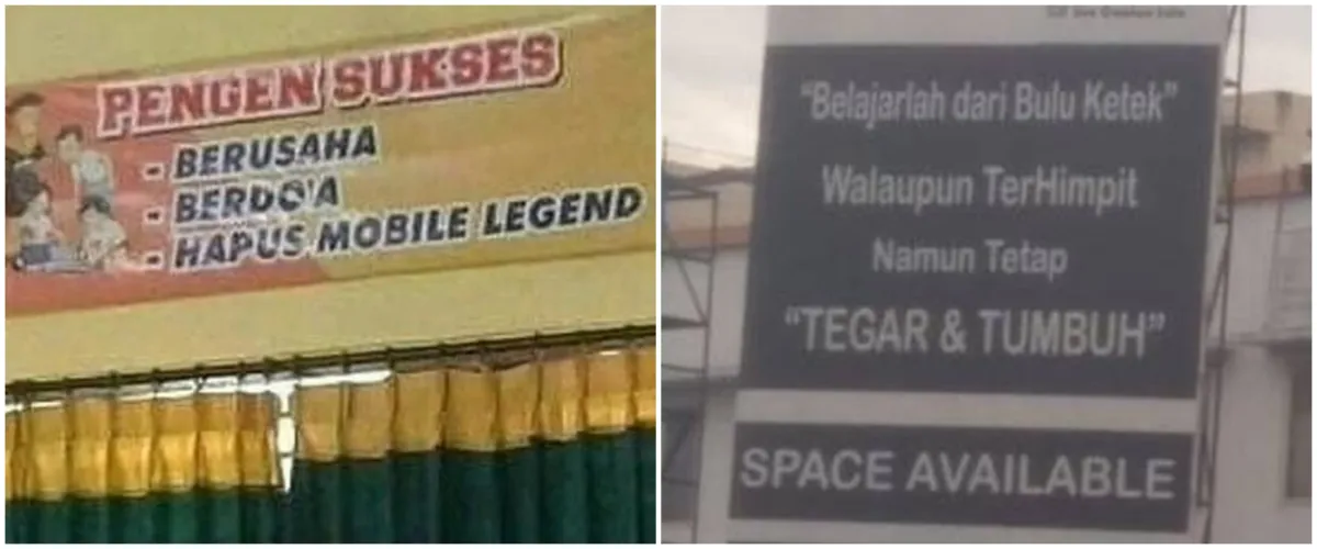 11 Potret lucu spanduk motivasi ini bikin auto nyengir lebar