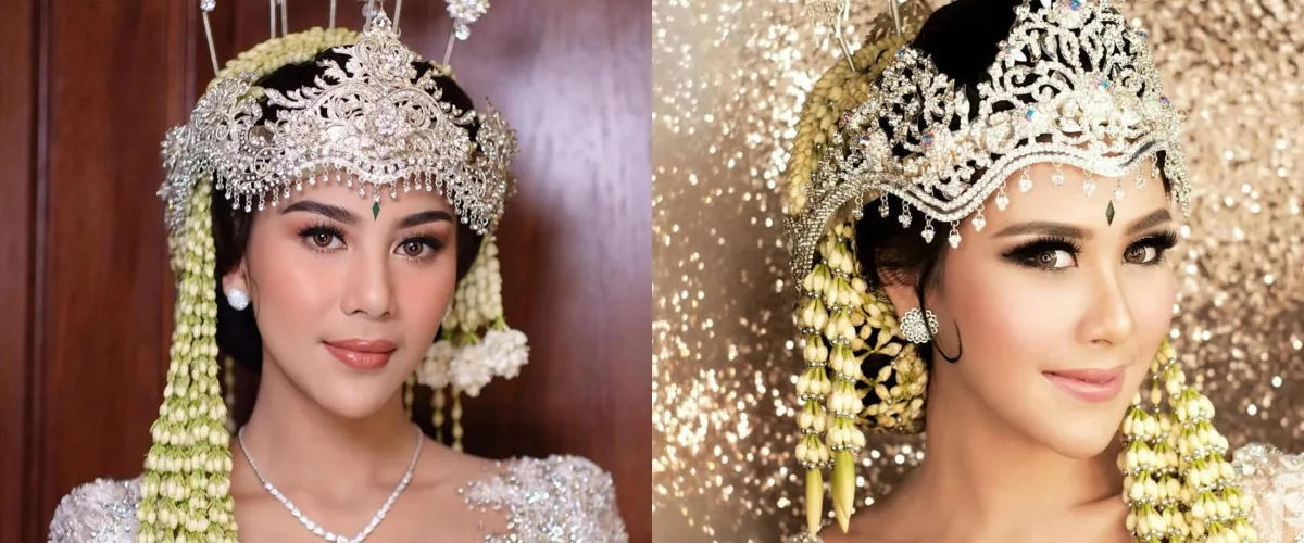 Disebut mirip Syahnaz Sadiqah usai dirias MUA, 7 beda akad nikah Adinda Thomas dan istri Jeje Govinda