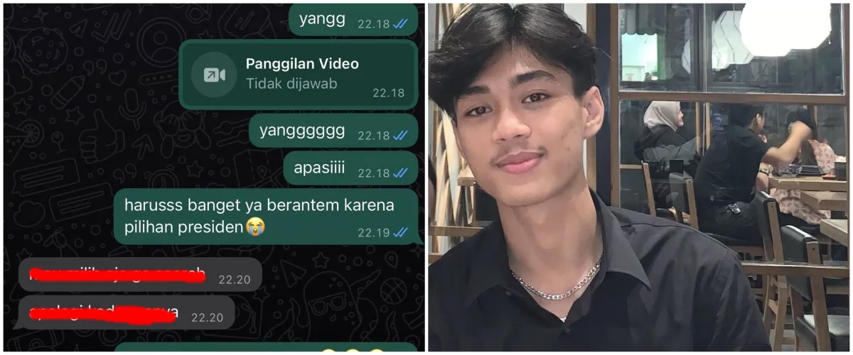 Ngenes pria diblokir akibat beda pilihan capres, terancam putus dan cari pacar baru yang searah