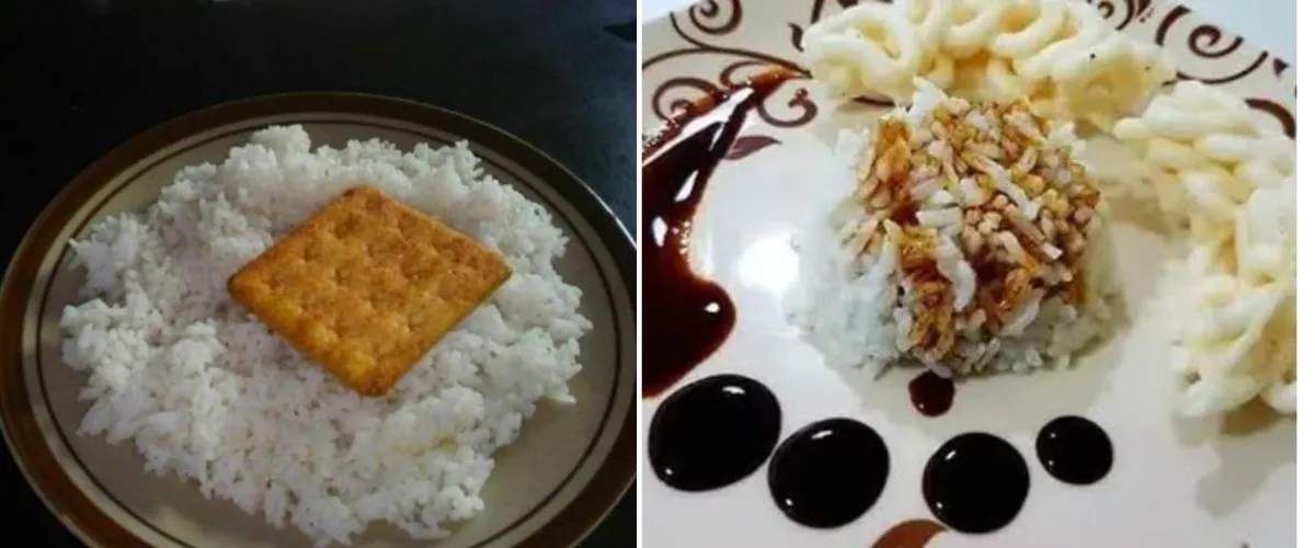 45 Potret kocak menu makanan di akhir bulan ini cocok jadi referensi buat anak kos, bikin ngelus dada