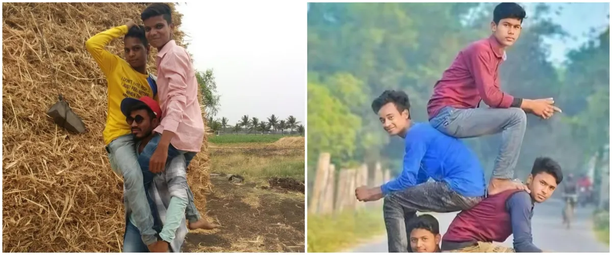 11 Potret kocak warga Vrindavan saat foto ini bikin sakit perut, gayanya di luar prediksi