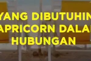 Yang Dibutuhin Capricorn Dalam Hubungan 