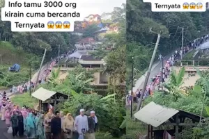 Calon pengantin pria ini bawa tamu seserahan 3 ribu orang wow