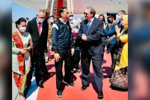 Ini momen Presiden Jokowi dikawal akan ke Ukraina lewat Polandia