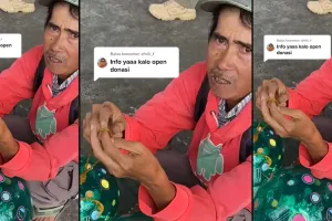 Momen sedih pedagang menangis dagangan balonnya tiba-tiba terbang