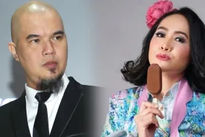 Momen Ahmad Dhani salah tingkah bertemu Pungky Sukmawati 