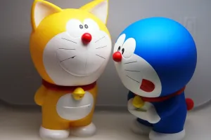 Aslinya Doraemon punya telinga dan berkulit kuning lho!