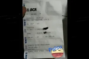 Waspada modus penipuan baru, pelaku memberi struk bukti transfer palsu