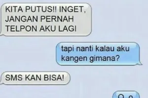 13 SMS minta putus dari yang 'baper' hingga bikin ngakak