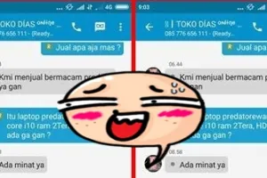Penipu ini konyol, ngaku jual laptop Core i10 dengan RAM 3 terabyte