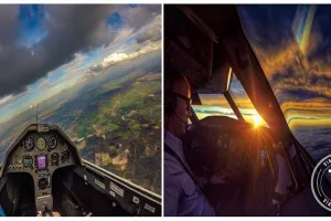 Lihat 17 pemandangan dari kokpit pesawat ini bikin serasa jadi pilot