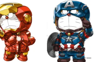 15 Foto ini buktikan Doraemon juga keren kalau cosplay jadi superhero!