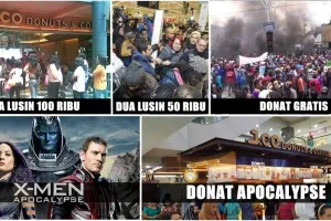 7 Meme ini sindir antrean panjang pemburu diskon 2 lusin donat, miris!