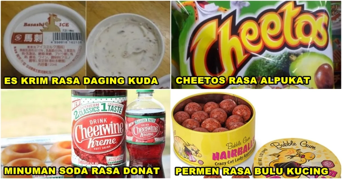 20 Jajanan ini punya rasa paling aneh, bikin kamu pengen diet