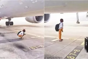Terlambat datang, wanita ini nekat hentikan pesawat di landasan pacu