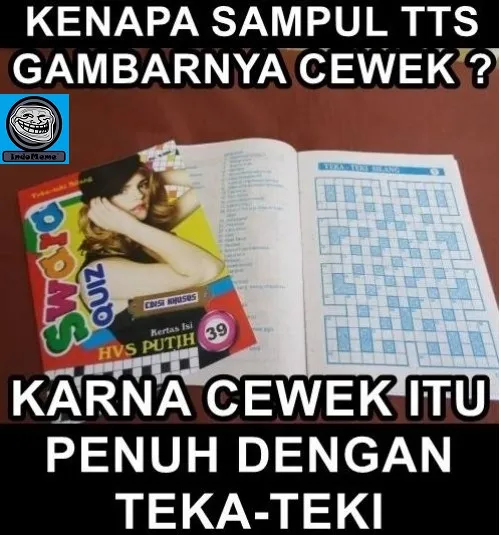 Meme tebak-tebakan receh bikin senyum-senyum © Istimewa Meme tebak-tebakan receh bikin senyum-senyum © Istimewa