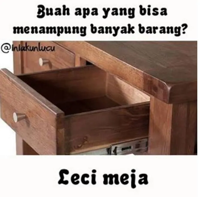 Meme tebak-tebakan receh bikin senyum-senyum © Istimewa Meme tebak-tebakan receh bikin senyum-senyum © Istimewa