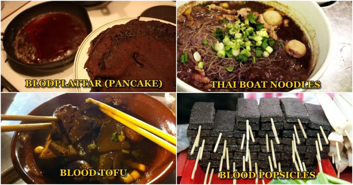 Bikin mual, 13 makanan ini terbuat dari darah hewan
