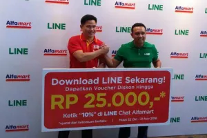 LINE dan Alfamart manjakan pengguna lewat program belanja