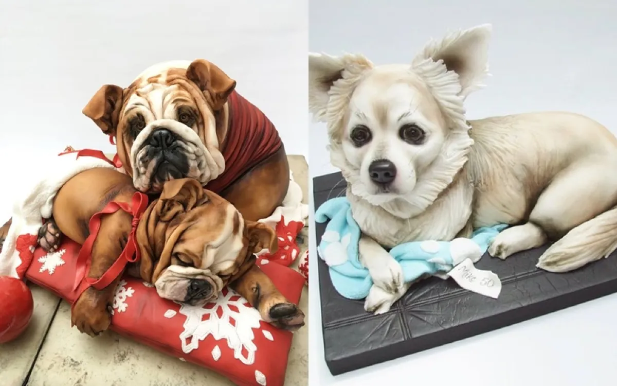 12 Kue ulang tahun bentuk anjing ini unik, bikin nggak tega makan nih