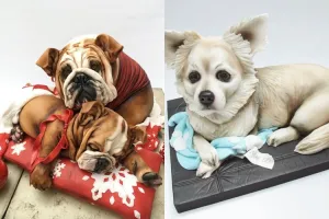 12 Kue ulang tahun bentuk anjing ini unik, bikin nggak tega makan nih