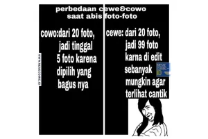 10 Meme kocak beda cewek dan cowok ini bakal bikin kamu geli sendiri