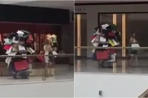 Demi cinta, pria ini rela jadi 'korban' belanja istrinya