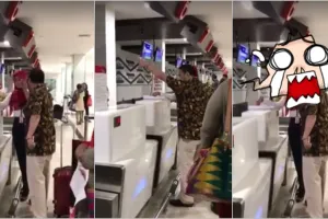 Heboh lelaki ngamuk karena terlambat check-in di bandara, duh