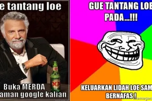 12 Meme 'gue tantang loe' yang bikin penasaran sekaligus ketawa ngakak