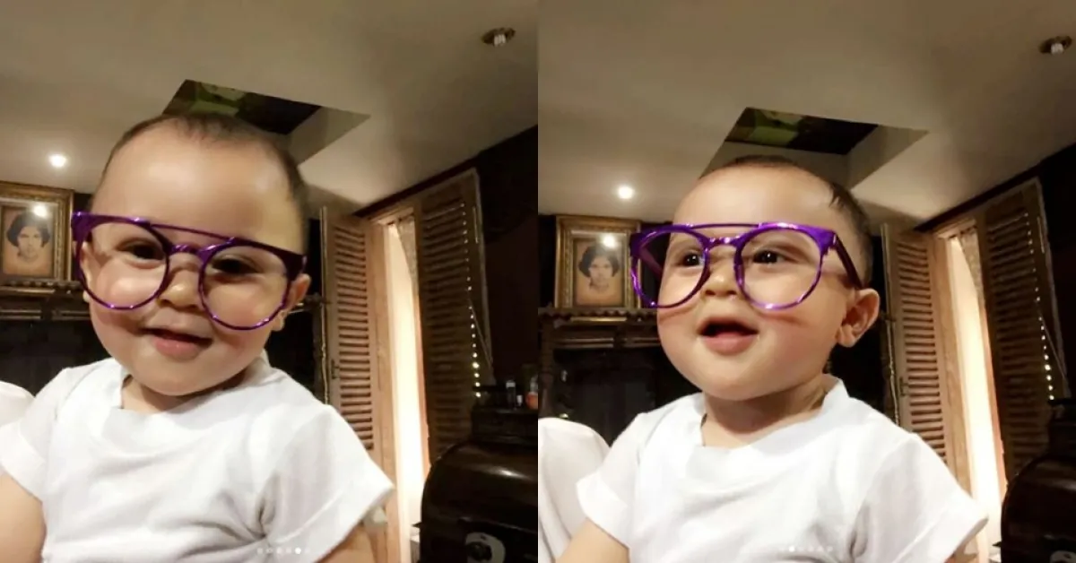 7 Potret lucunya Baby R, anak Mulan Jameela yang baru berusia 1 tahun