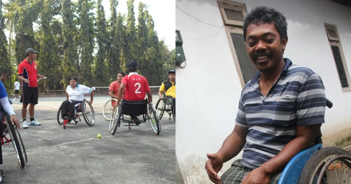 Difabel perajin miniatur pesawat ini ternyata atlet profesional