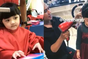 6 Gaya Arsy saat sedang di salon, ngalahin seleb dewasa