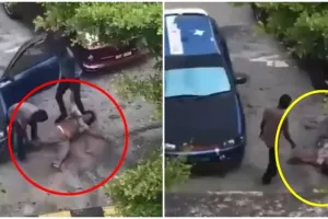 Dituding selingkuh, istri ini diseret dan dibacok suami sendiri