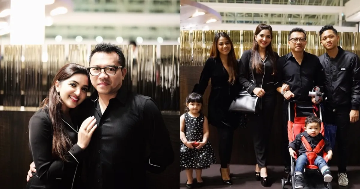 7 Momen ulang tahun Anang Hermansyah di Singapura, kompak serba hitam