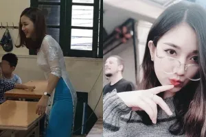 10 Foto cantiknya guru SD ini bikin ayah rela nungguin anaknya sekolah