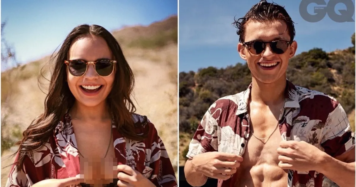 Cewek ini tirukan 4 gaya foto Tom Holland, endingnya tak terduga