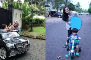 Harga sepeda & mobil mainan 7 anak seleb ini jutaan rupiah, wow!