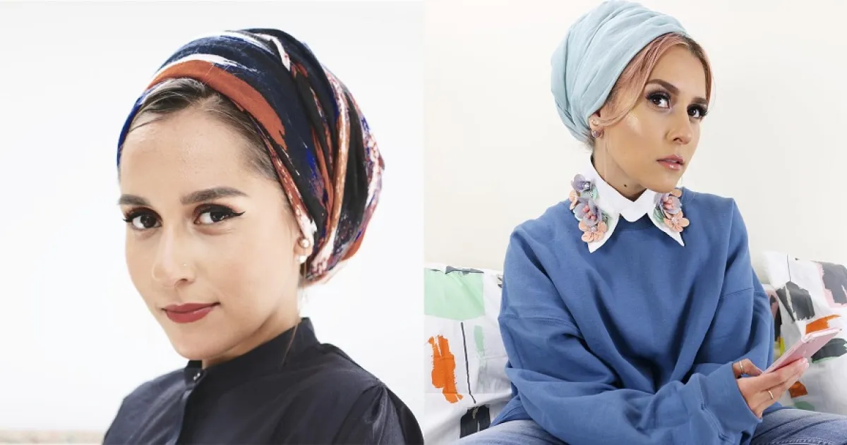 Pakai turban saat Lebaran, 5 gaya Dina Tokio ini bisa jadi inspirasi