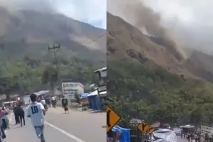 Lombok kembali diguncang gempa 6,5 SR, kawasan lereng Rinjani longsor