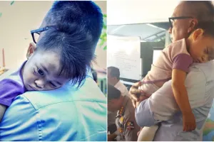 7 Potret haru Mensos Agus Gumiwang gendong balita korban gempa Palu