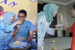 8 Momen keromantisan Sandiaga Uno dan Nur Asia, sederhana tapi manis
