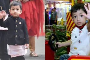 10 Potret gemas Jan Ethes di apel Hari Santri, Paspamres 'kewalahan'