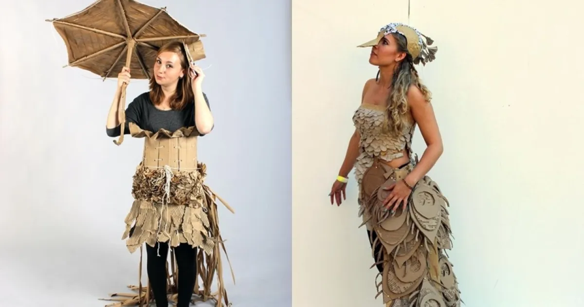 15 Fashion unik terbuat dari kardus ini detailnya kece banget