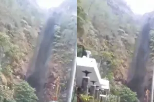 Viral air terjun di Nganjuk airnya berwarna hitam, ini penyebabnya