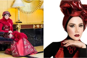 12 Gaya busana muslim Mulan Jameela, modelnya nggak biasa