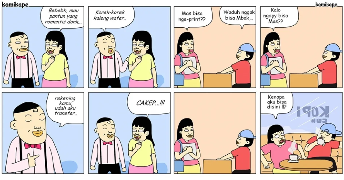 12 Komik strip lucu merayu cewek ini endingnya kocak abis