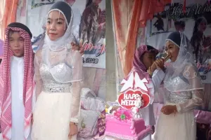 Viral pernikahan bocah mirip pesta ulang tahun, ini faktanya 