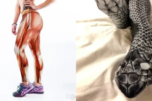 12 Legging bermotif nyeleneh, dari sushi sampai mirip ular